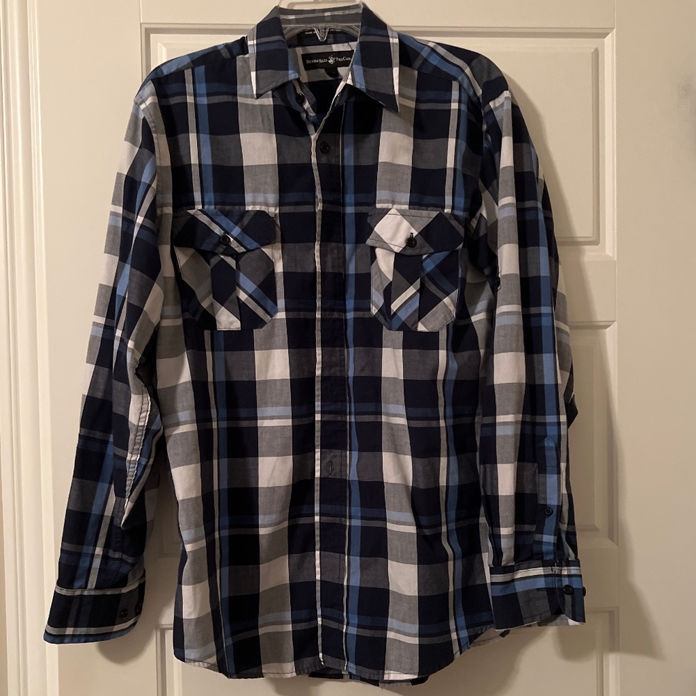 Men’s Plaid Button-down shirt